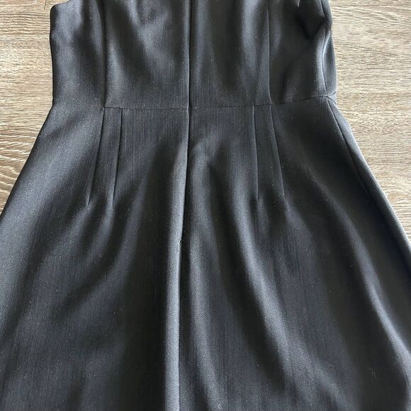 EUC MM Lafleur The Ryann Dress Jet Twill Sheath Dress Jet Black  Size 4 - Picture 11 of 13